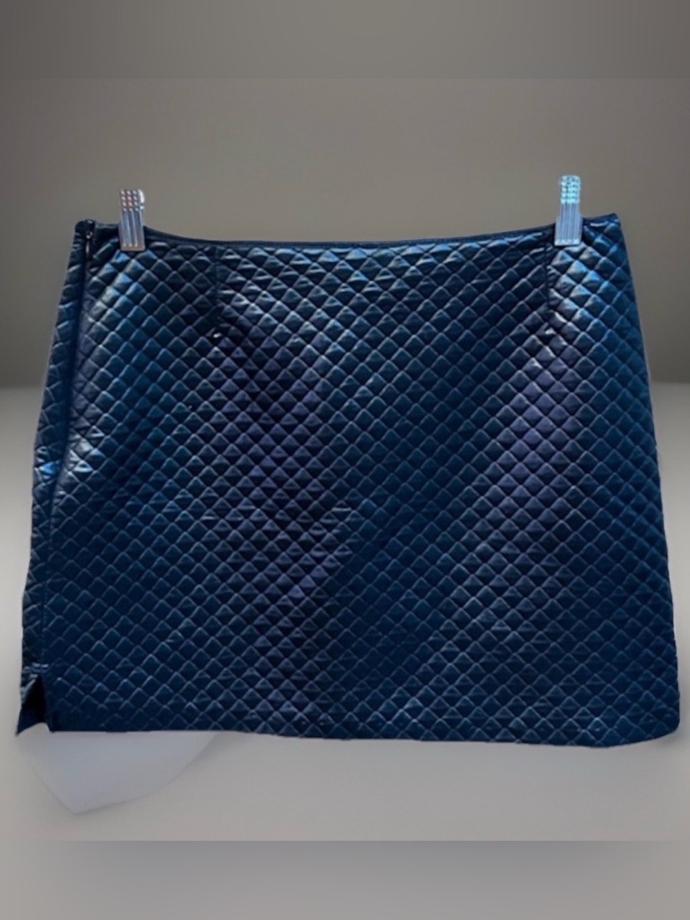 Quilted Lightweight Black Short Mini Skirt sz L